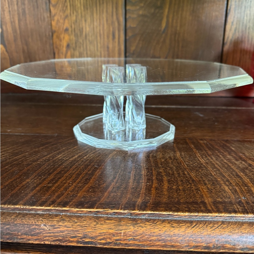 MCM VINTAGE LUCITE CAKE STAND